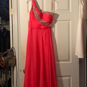 Pink prom dress